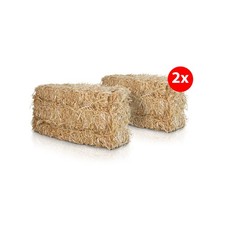 2 Weizenstroh Ballen ca. 24 kg für Kaninchen Meerschweinchen Hamster Degu