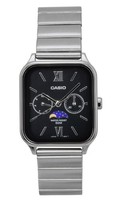 Casio Classic Quarz Schwarz Zifferblatt Edelstahl MTP-M305D-1A2V 50M Herrenuhr