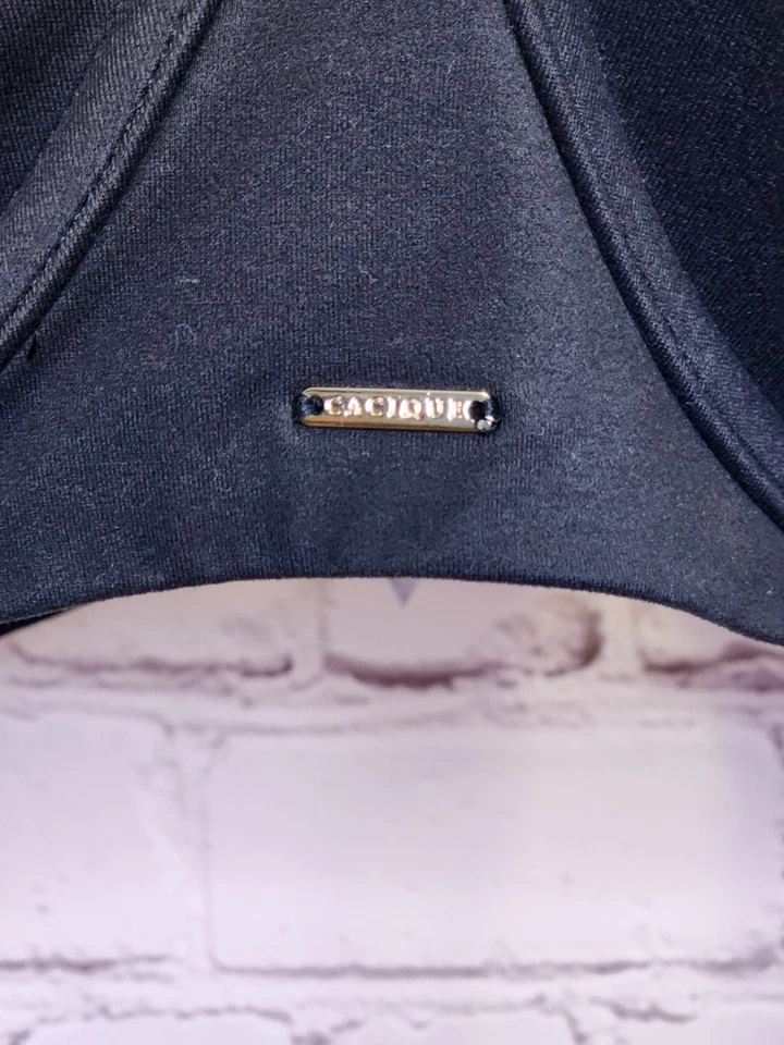 Sujetador Lane Bryant Cacique 44G Negro Suave Ligeramente Forrado Balconette Underwir Deshuesado Foto 4 de 4