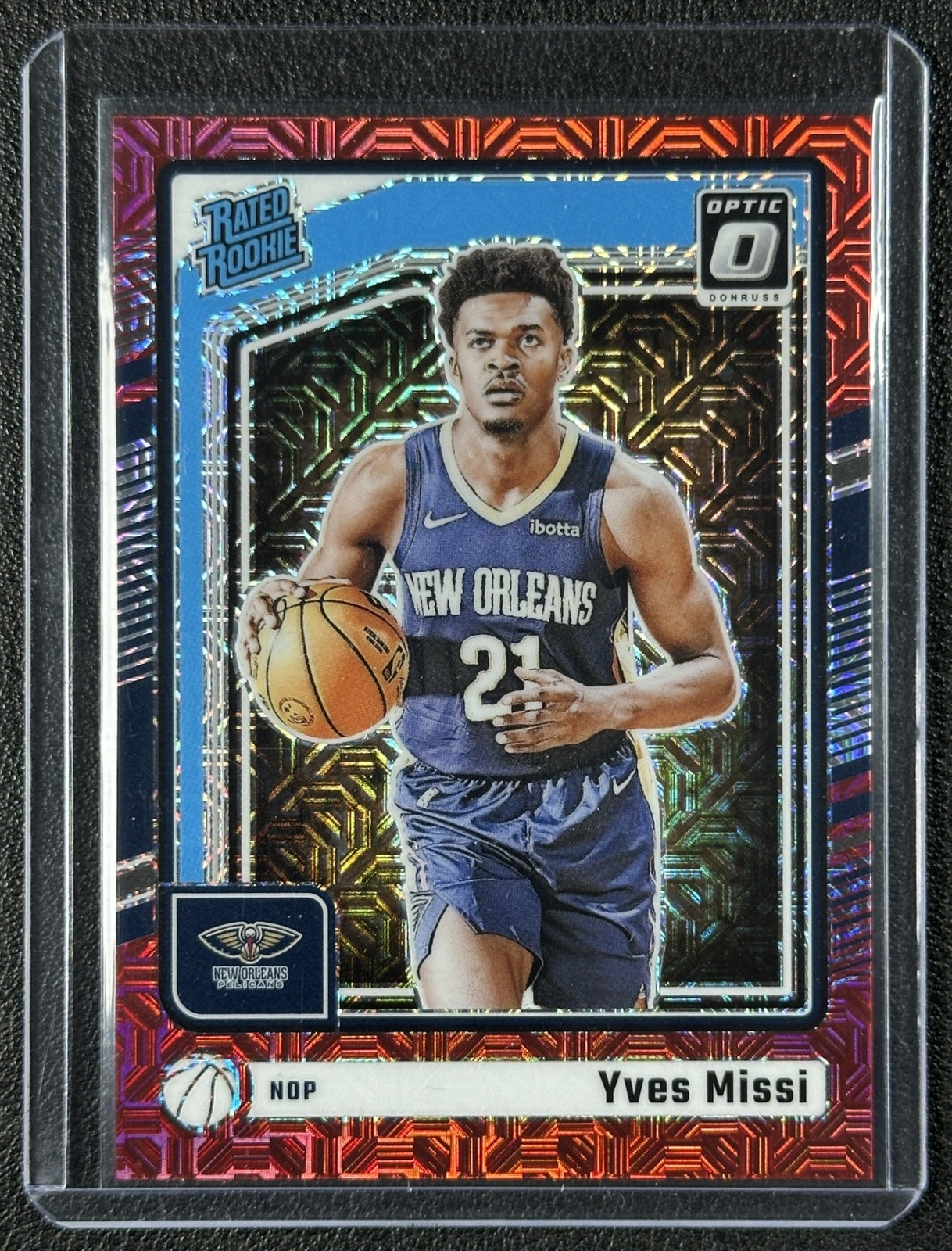 YVES MISSI 2024-25 PANINI DONRUSS OPTIC #265 CHOICE RED RC RATED ROOKIE 37/88