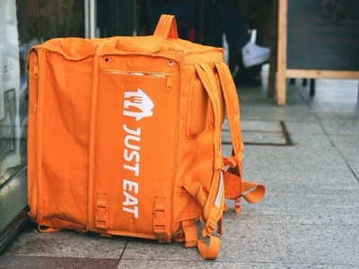 Just Eat Thermal Food Delivery Rucksack Backpack Bike Bag-Brand New &Large .