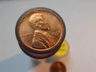 1958 P BU Lincoln Cent ROLL, coins are stuck in the tube, (58PFW1) FREE SHIPPING