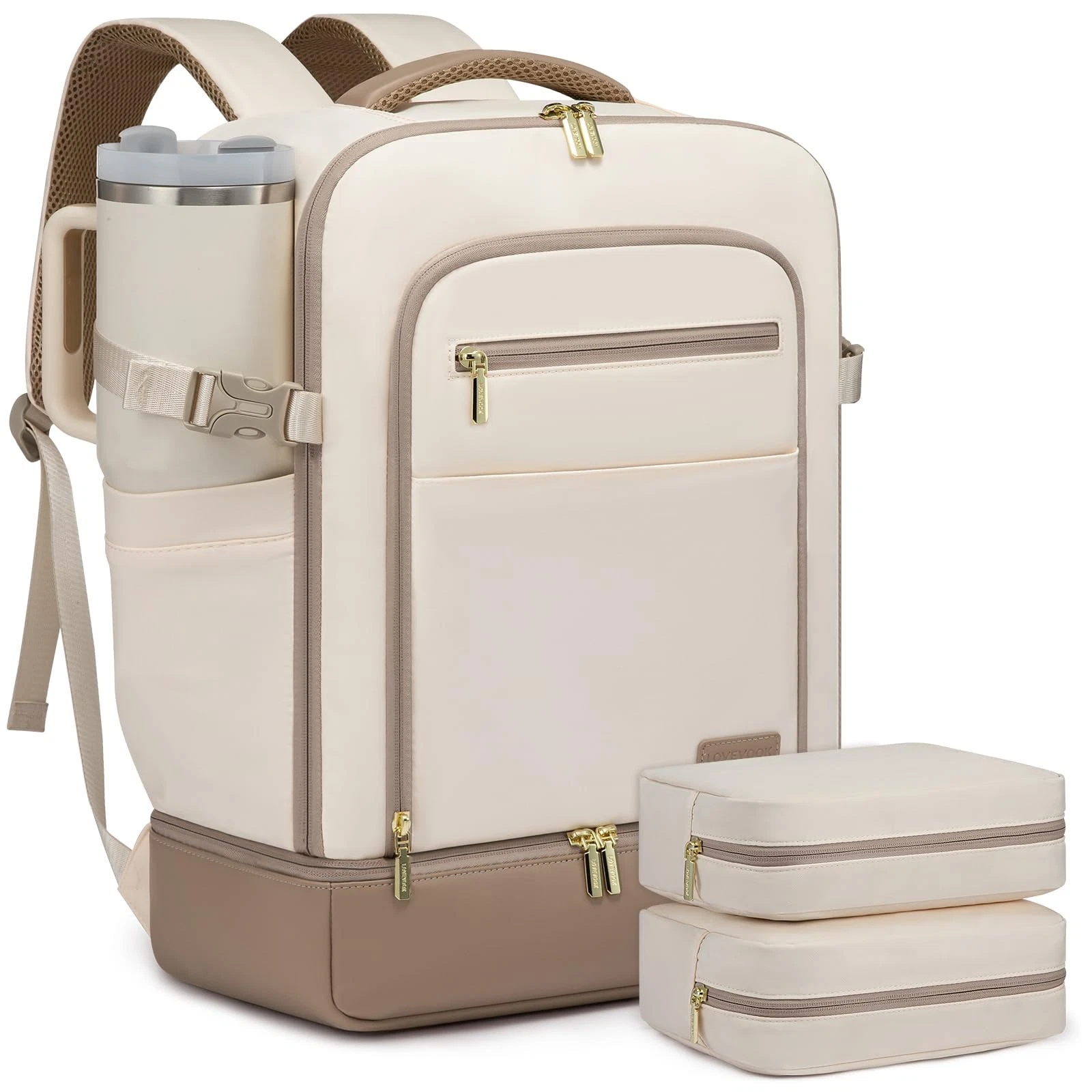 Travel Backpack for with Shoes Compartment,40L Personal Travel Bag Flight App...