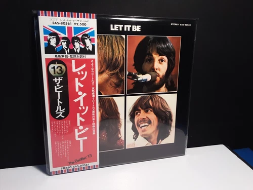 THE BEATLES "Let It Be" Lp Japan Obi  EAS Vinyl Abbey Hits Tour White Revolver