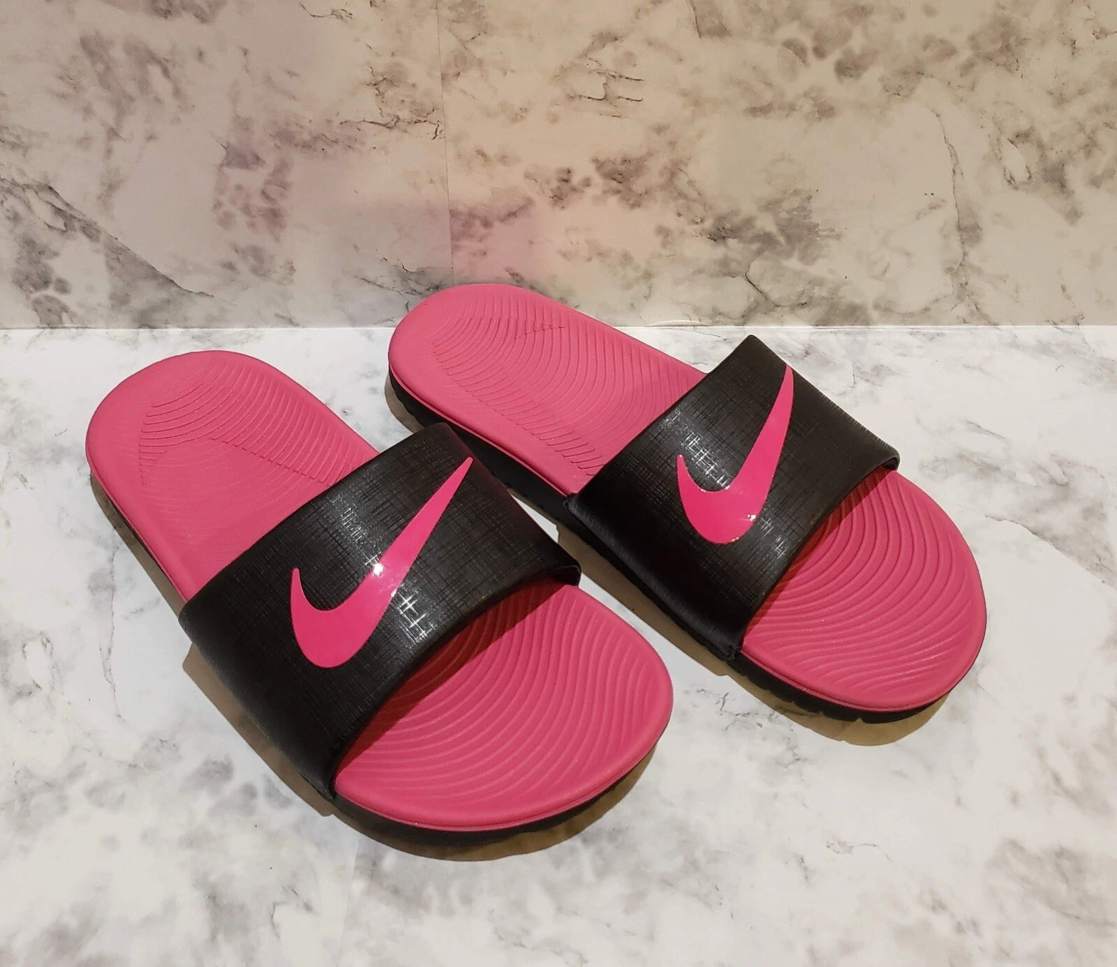 Sandali Nike Kawa rosa slides per ragazze taglia 5