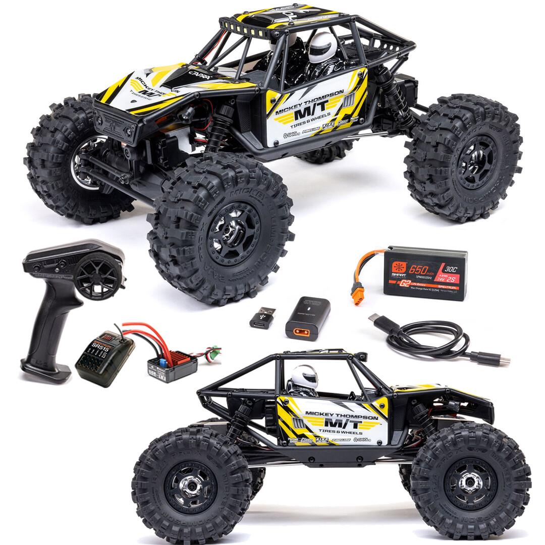 Axial AXI-1750T2 1/18 UTB18 Capra 4WD Trail Buggy RTR w/Battery & Charger Yellow