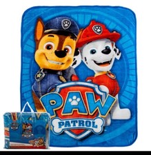 Paw Patrol Twin Size Raschel Blanket 60in X 80in FREE SHIPPING   