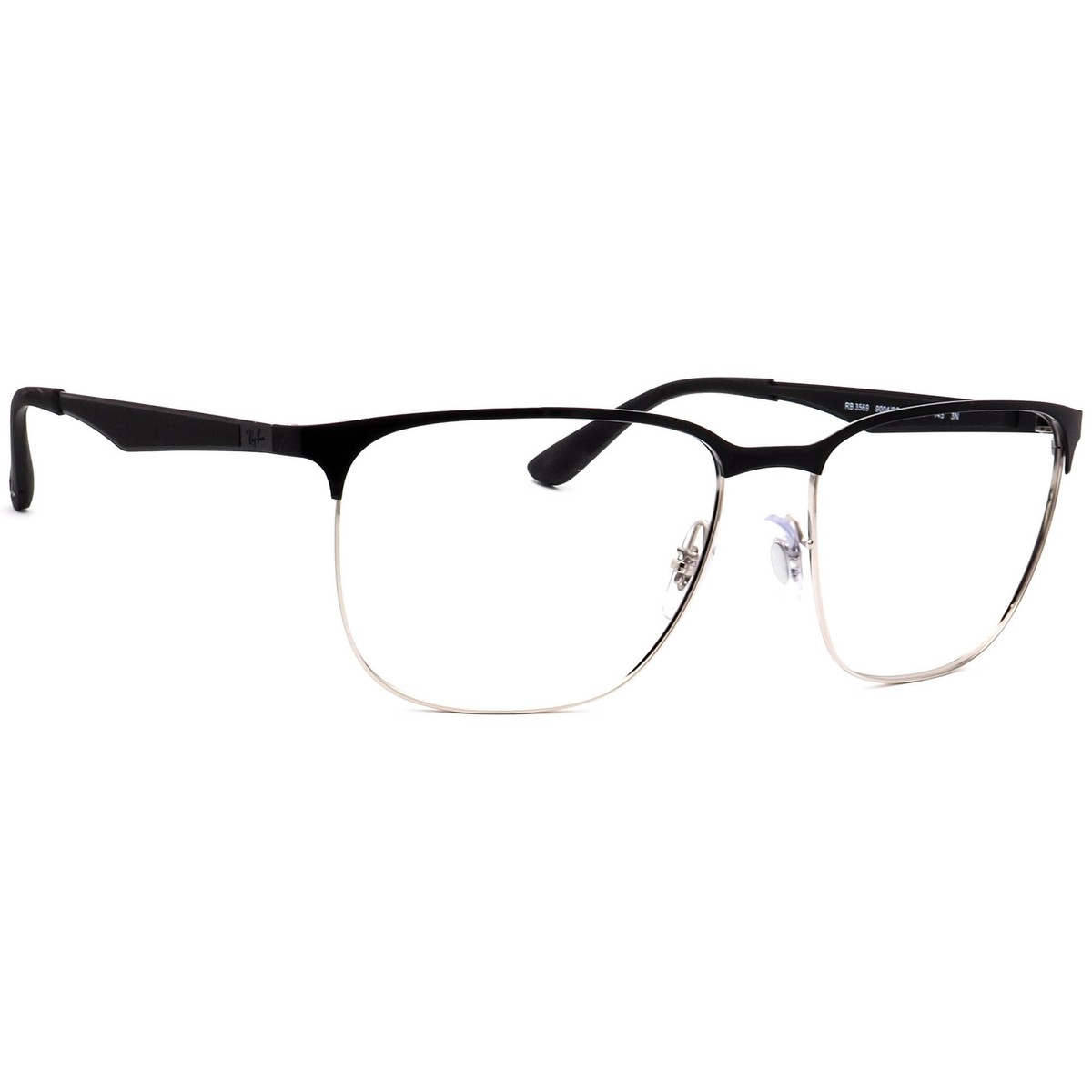 Ray-Ban Black Frame Sunglasses with Silver Temples Ray-Ban RB6538D Optics, a sleek and modern eyewear design  main image 2