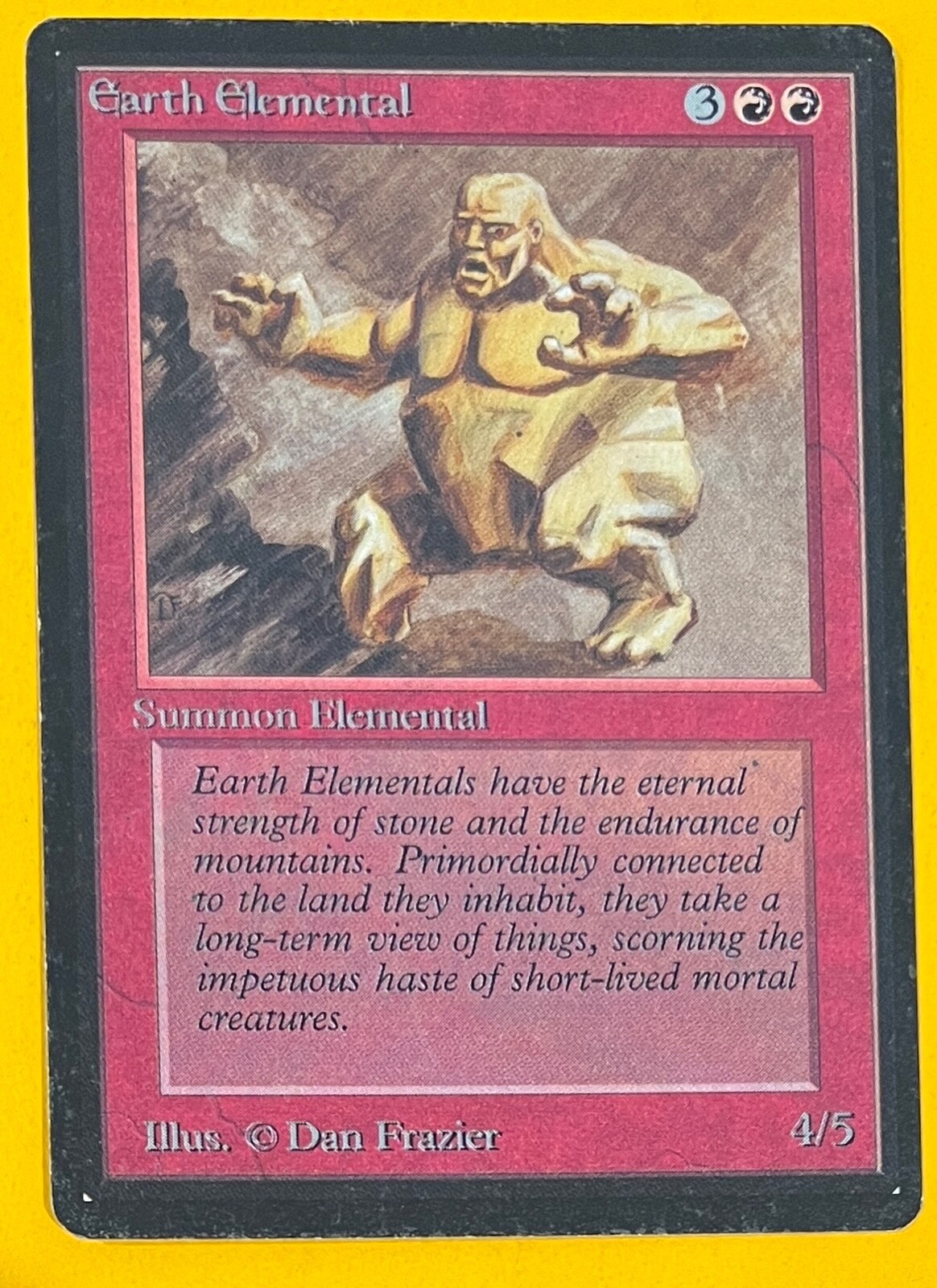 MTG EARTH ELEMENTAL Beta (OldManMTG 006-607)