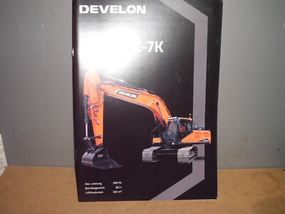 DEVELON DX350LC-7 K  HYDRAULIKBAGGER  24 SEITEN PROSPEKT/BROSCHÜRE 2023
