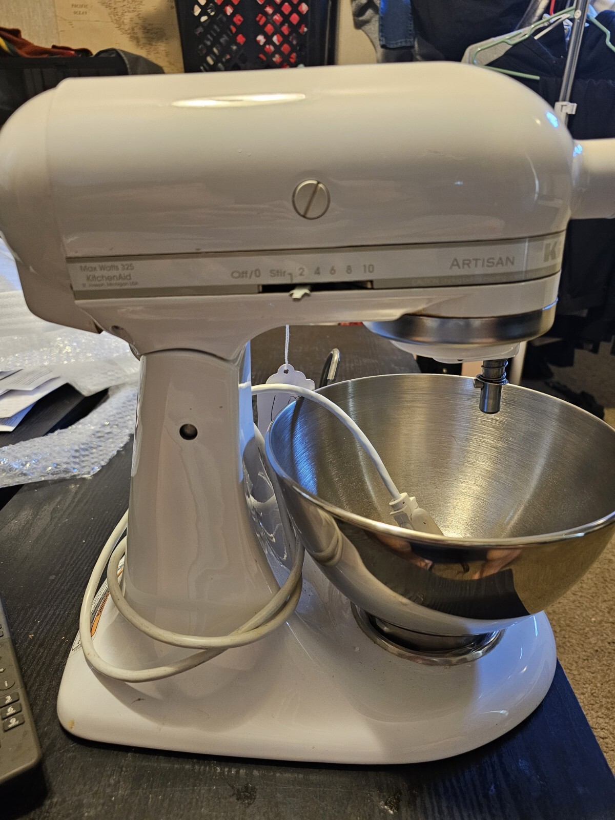 KitchenAid 5 Quart Artisan Stand Mixer KSM150PSWH White 50946873022