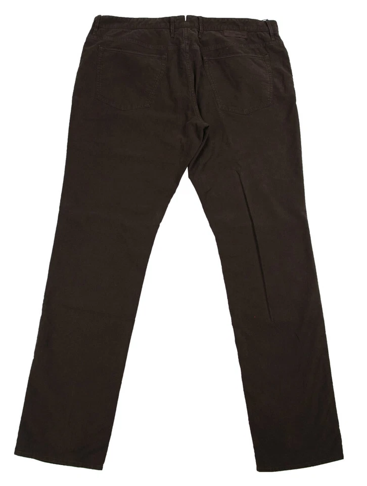 Incotex Brown Solid Pants - Slim - (RAYC40338639) - Image 2 of 4
