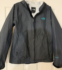 The North Face Womens Hyvent 2.5L Jacket Hooded Zip Up Size M Gray