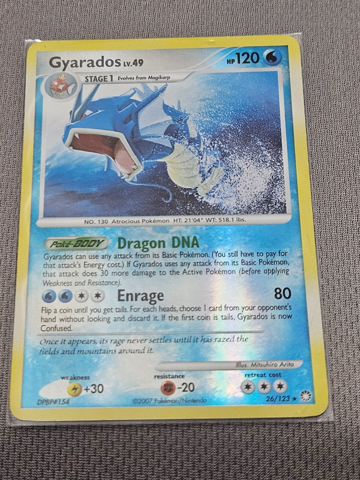 Gyarados 26/123 Mysterious Treasures Reverse Holo-LP