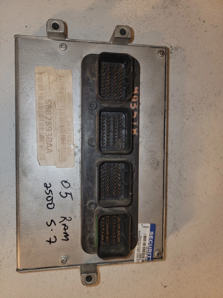 Dodge Ram 1500 2005 5,7 motor Hemi computador PCM ECM ECU 56028930AA OEM G35 05 Foto 4 de 4