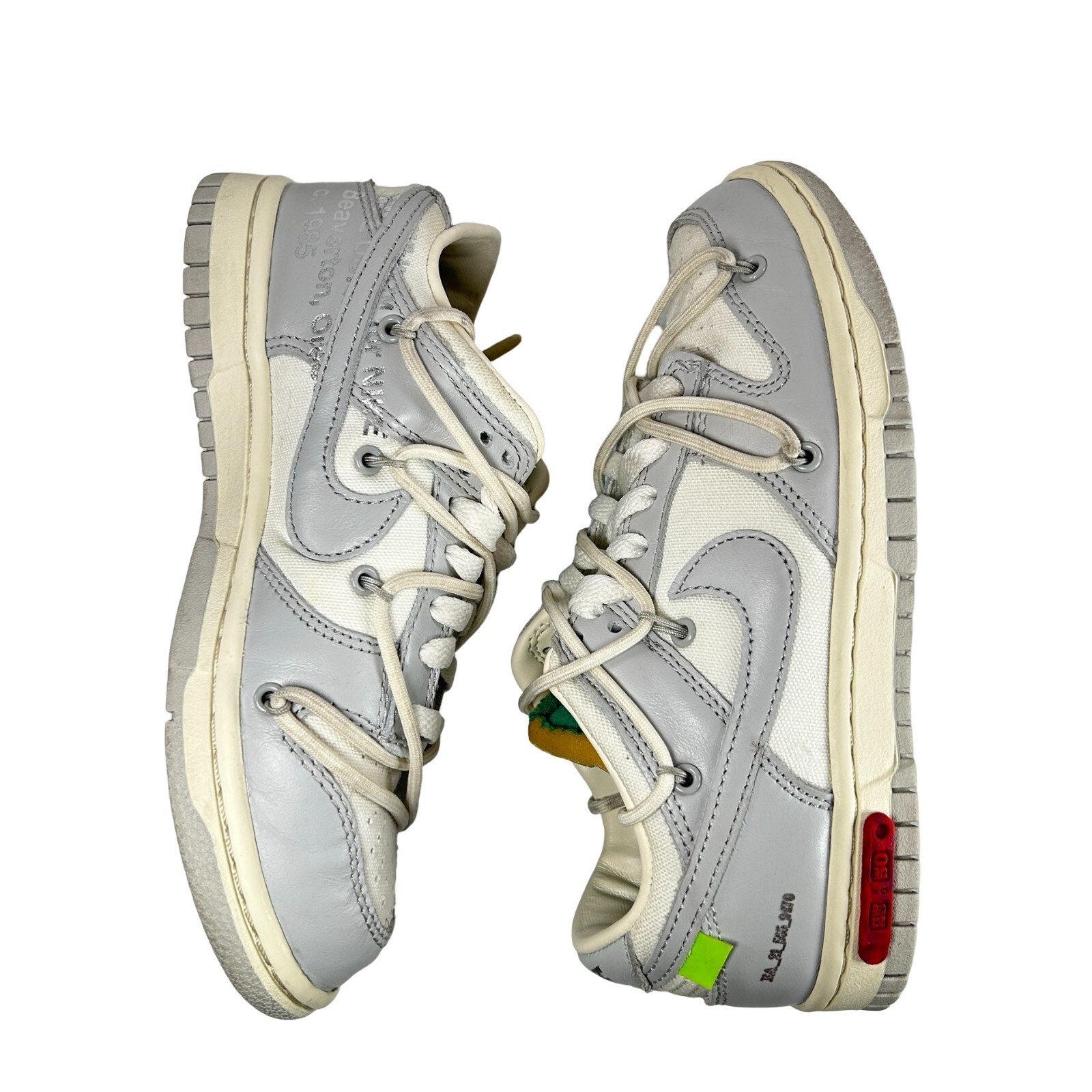 OFF WHITE X NIKE Bianco sporco x Nike Dunk Low 25 Of 50 Taglia 4 DM1602 121