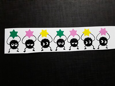 Spirited Away Soot Sprites Stars Sticker Vinyl Decal Great Windows Waterproof!