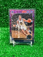 2019-20 NBA Hoops Premium Stock Purple Disco Prizm Jordan Poole Rookie RC DJ