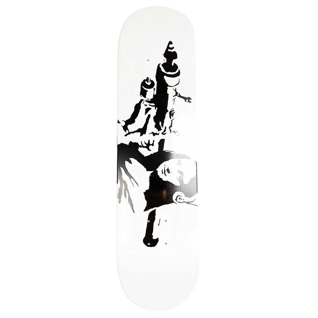 MEDICOM X SYNC BRANDALISM MONA LAUNCHER 2ND SKATEBOARD DECK (WHITE