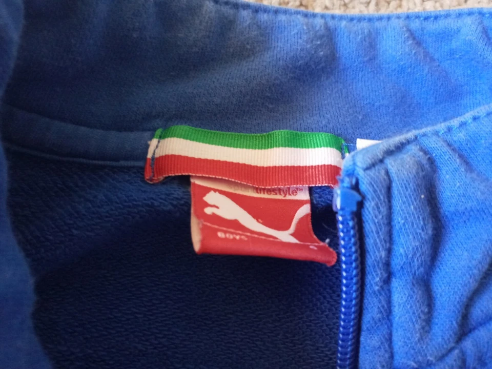 Chaqueta Italia Puma Niño Pequeño Deportivo Estilo de Vida Azul Niños S Usada Buen Estado Foto 4 de 4