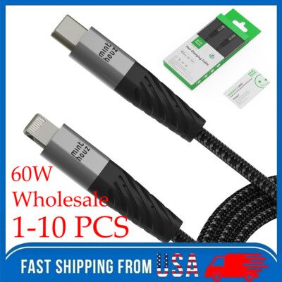Wholesale 60W USB-C to iPhone Cable Fast Charger For iPhone14 13 12/Pro Max Cord