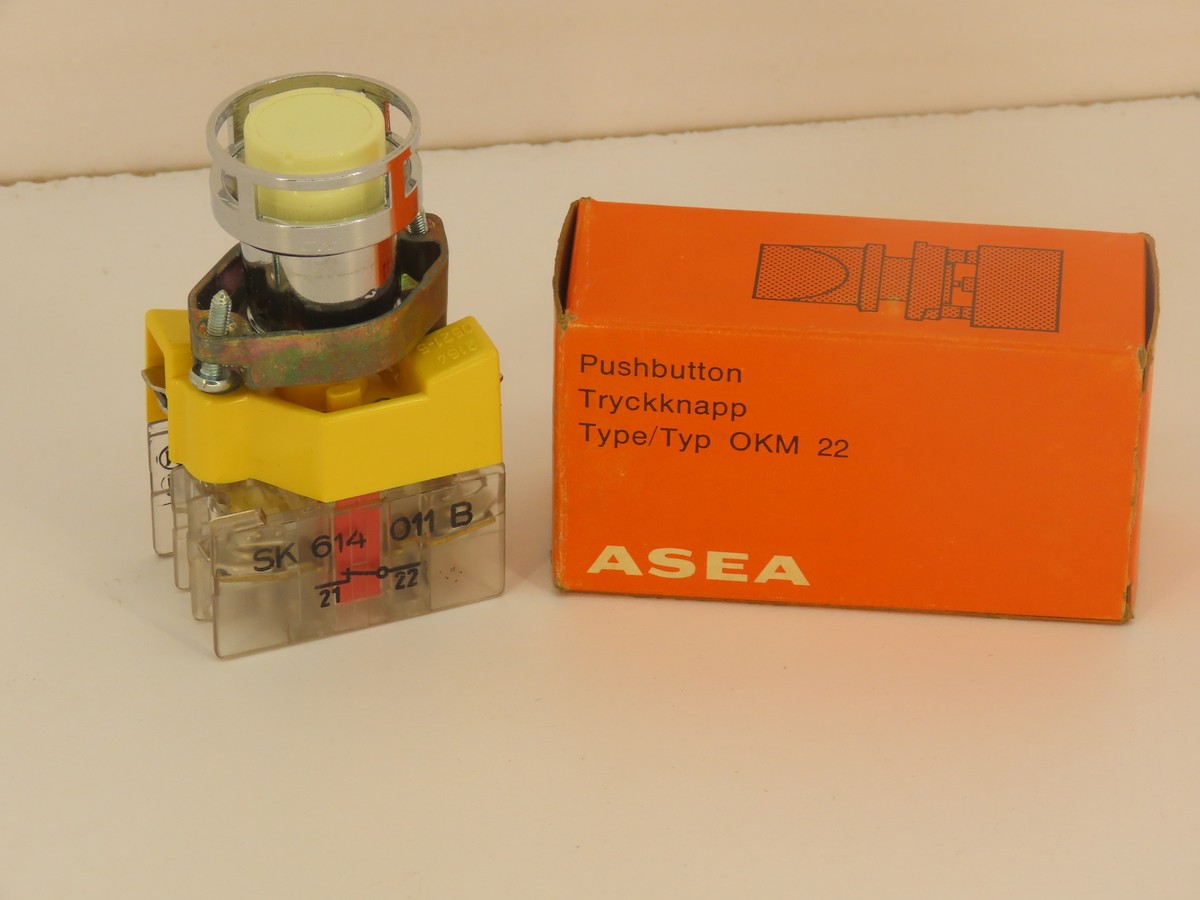 【WOOHWA】OV BUTTON SEETHROUGH SK Asea OKM 22mm SK614240-E Pushbutton Switch Normally Closed
