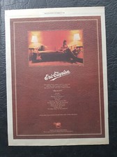 Eric Clapton Backless Album Promo Print Advertisement Vintage 1978