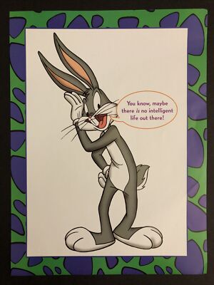 Bugs Bunny Space Jam 1996 Movie Mini Poster 8x11 Michael Jordan