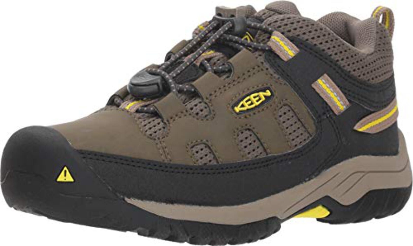 Keen Kids Boy's Targhee Low (Little Kid Big Kid) oliva scuro Brindle 6 Big Kid M