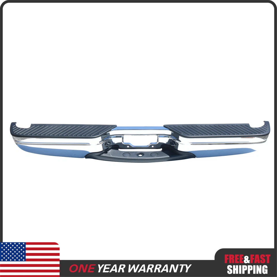 For Ford 1997-2004 F-150 1997-1999 F-250 Chrome Rear Step Bumper FO1103101  Foto 3 de 4