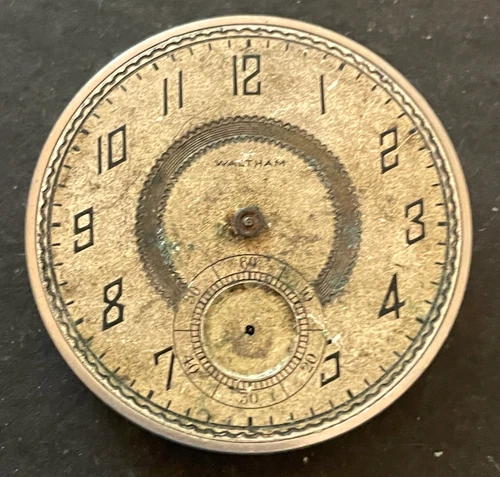 Antique 1917 Waltham 1894 225 Pocket Watch Movement Parts/Repair 12s 17j USA