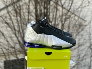 nike shox black silver