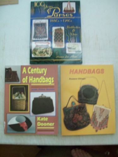 3 (three) Antique Purse Bead Handbags PRICE GUIDE Collector Book 3 Books