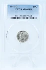 1941-D PCGS MS66FB Mercury Dime Business Strike 10C