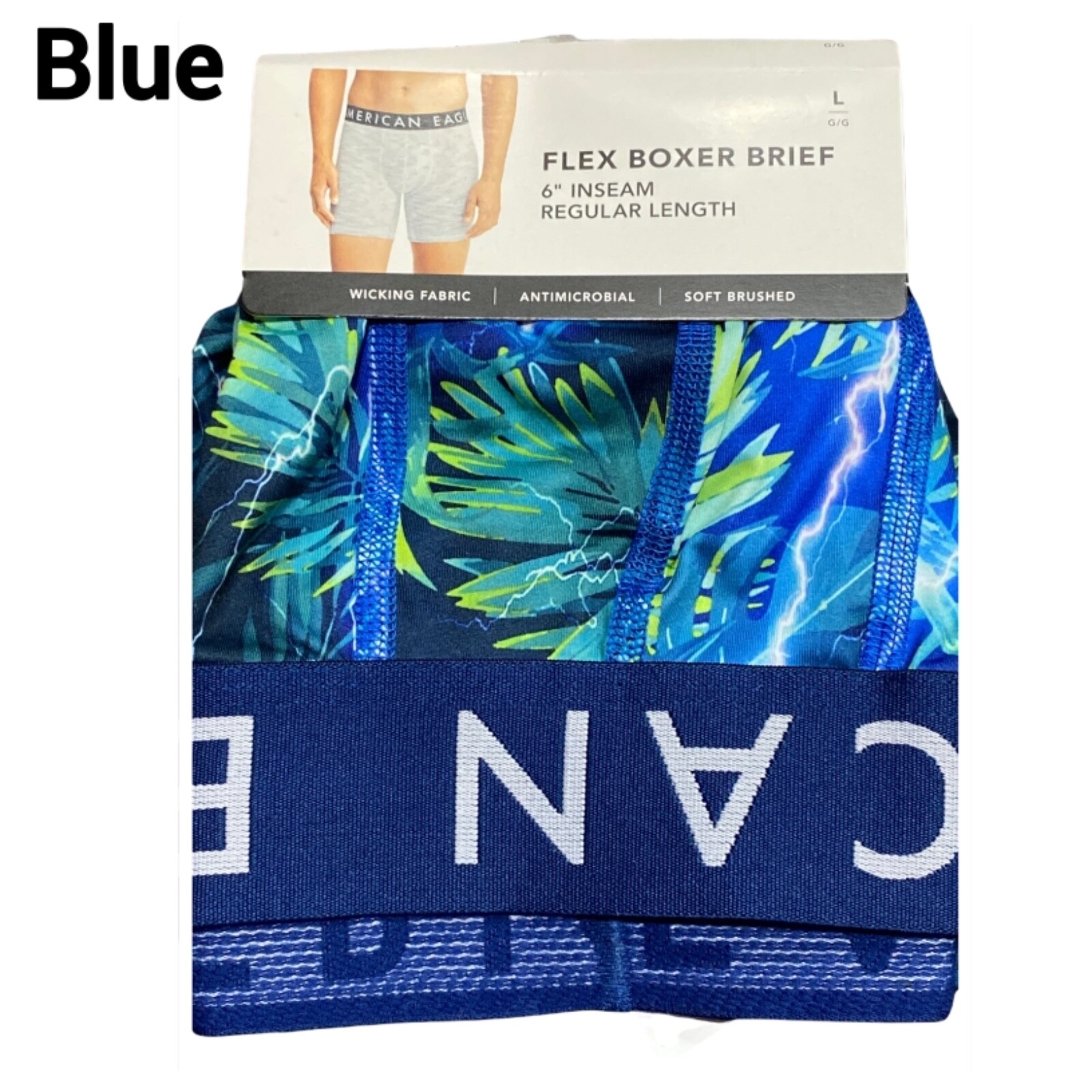 NWT AMERICAN EAGLE Men's Flex 6" Boxer Brief Underwear Sz XSSMLXL