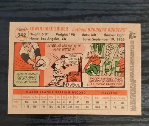 2006 Topps National Convention #342 Duke Snider 1956 - Picture 2 of 2