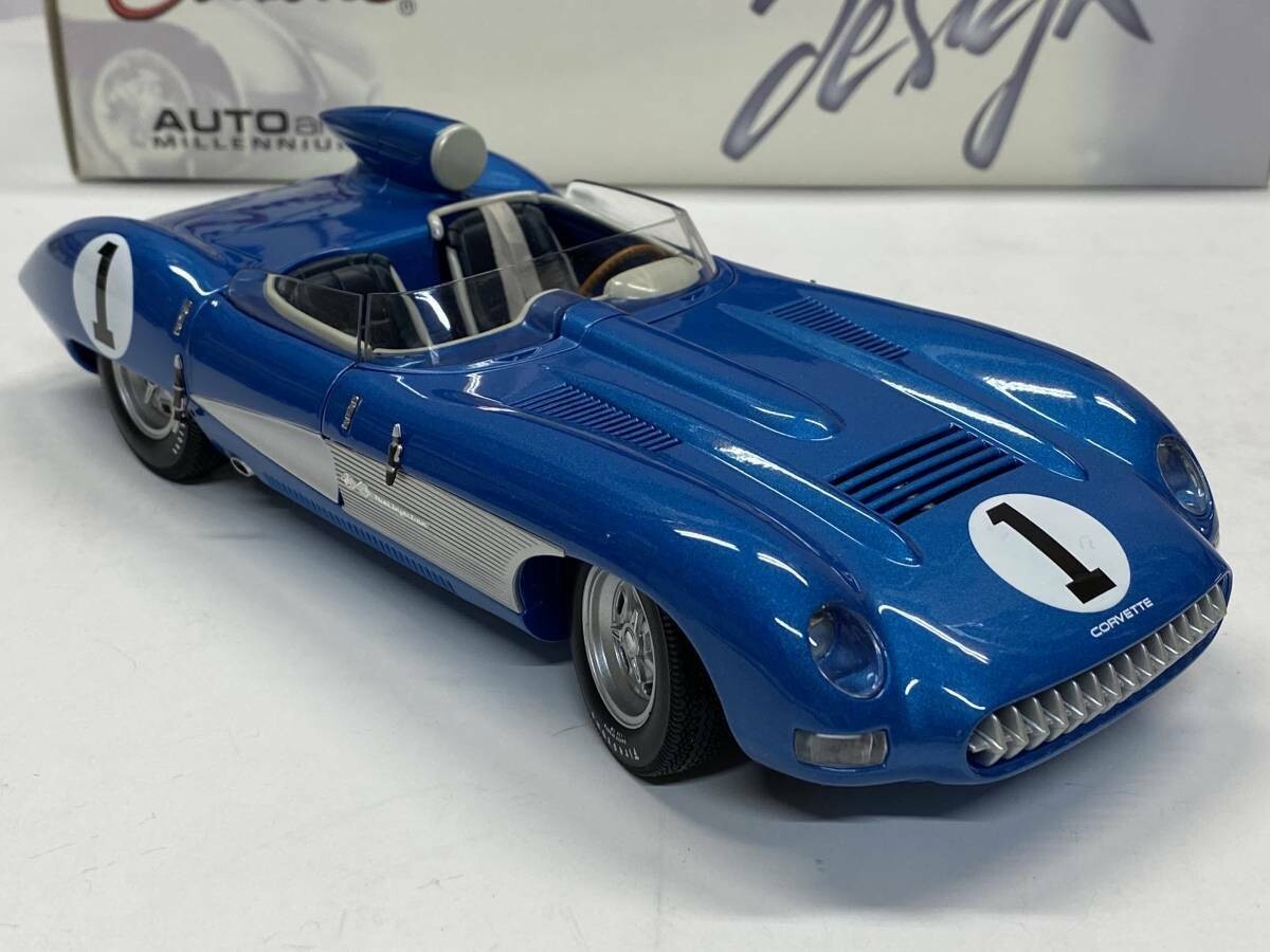 オートアート ミレニアム 1957 CORVETTE SS 1/18 AUTOart 1:18 Millennium Chevrolet Corvette SS 1957 Blue Open