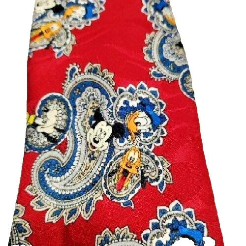 Corbata de cachemira de Mickey & Friends de Walt Disney Studios arte nostálgico para usar corbata Foto 4 de 4