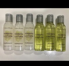 Crabtree  Evelyn VERBENA LAVENDER Shampoo  Conditioner 6pc Set Travel Size