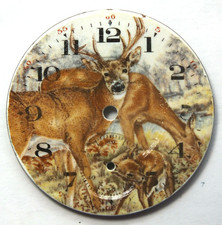 Hampden 12 Size Stag Buck White Tailed Deer Pocket Watch Porcelain Dial LW312