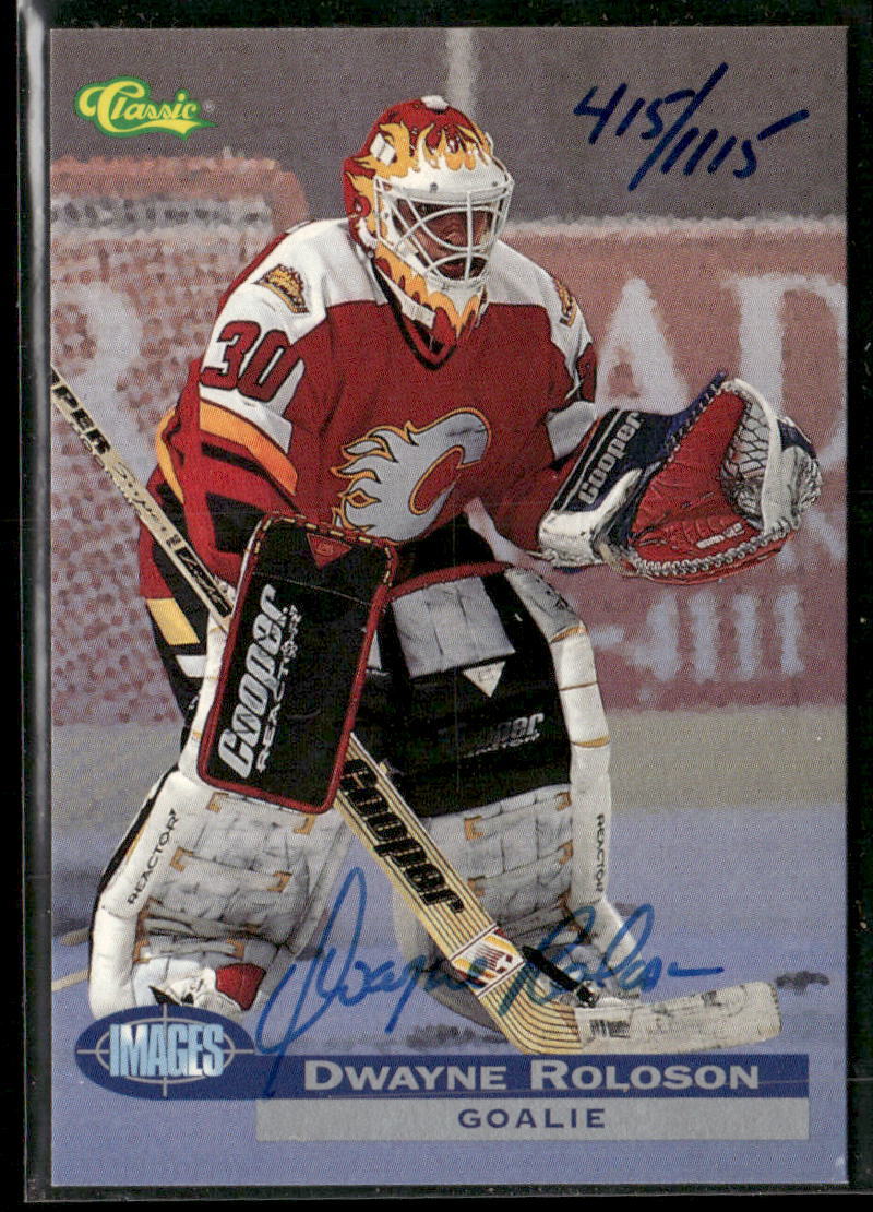 1995 Classic Images #NNO Dwayne Roloson Autographs #/1115