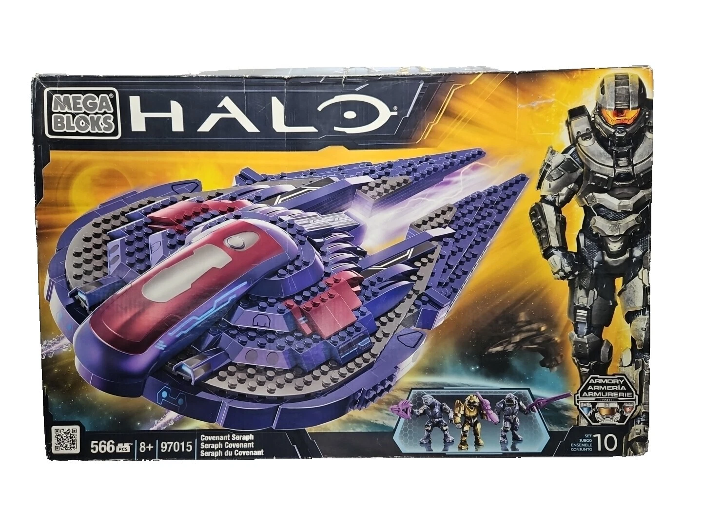 Piezas de juguetes de construcción de plástico de Halo y piezas