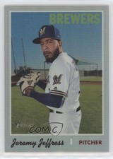 2019 Topps Heritage Chrome Refractor 233/570 Jeremy Jeffress #THC-249 n1u