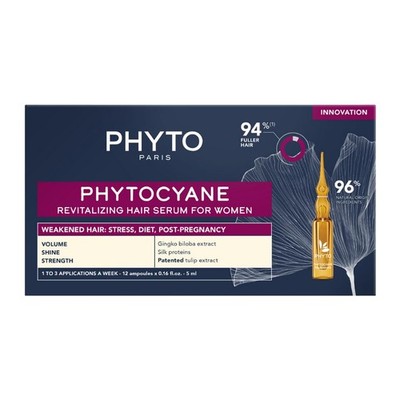 PHYTOCYANE Women Revitalizing Treatment for Reactional Hair Thinning, , Fatig...