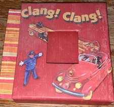 Mini Scrapbook Album 5.75"x 5.75" FIREMAN THEME w/6 Diff Papers  13 Diecuts NEW