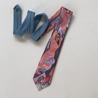 Ralph Marlin Novelty Art Necktie Men's Tie Abstract Nude Figure USA Made