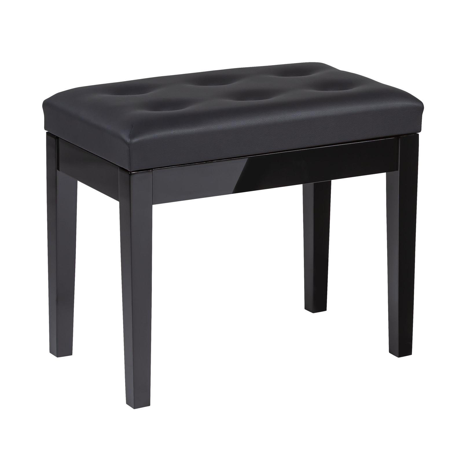 PB-15C PE Klavierbank Hochglanz Schwarz Gepolstert Kunstleder для прочного крепления 8590₽