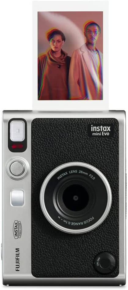 Fujifilm Instax Mini EVO Instant Film Camera (Black) with 20