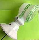 Antique Art Deco Porcelain Milk Glass Shade Bathroom Wall Lamp Light Fixture