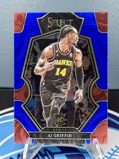 2022-23 Panini Select Blue (Retail Base) #198 AJ Griffin RC - Atlanta Hawks